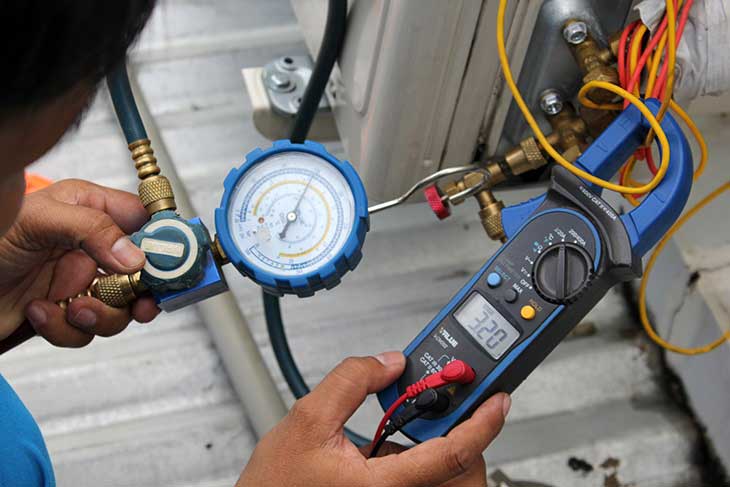 Điều hoà âm trần bị thiếu gas