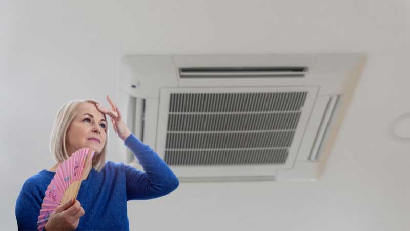 Điều hoà âm trần chạy liên tục nhưng không lạnh