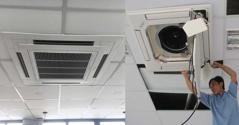 Thợ sửa điều hoà âm trần chuyên nghiệp
